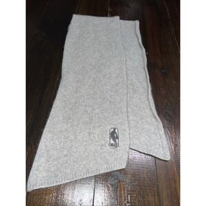 Portolano NBA Basketball 100% Cashmere Scarf Gray Logo